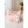 Drewniane nosidełko na narzędzia 34x18x20,5 cm – różowy narzędziownik