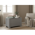 Kufer drewniany 77x40x50 cm szary– skrzynia do przechowywania