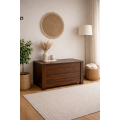 Kufer drewniany 77x40x50 cm brązowy– skrzynia do przechowywania