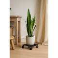 Podstawek drewniany kwadratowy 30x30x8 cm czarny – podstawa pod doniczkę