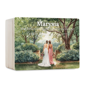 Personalizowana skrzynka prezentowa 40x30 cm – elegancki prezent i pamiątka.