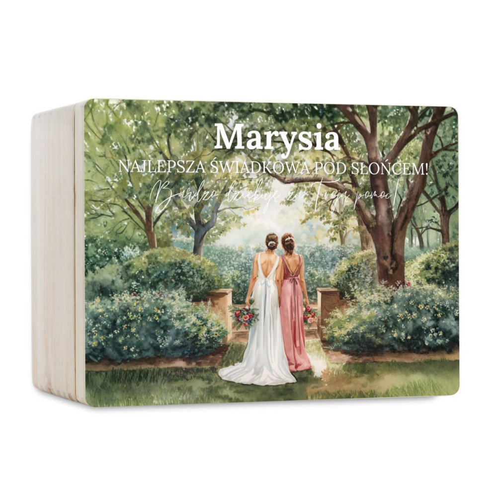 Personalizowana skrzynka prezentowa 40x30 cm – elegancki prezent i pamiątka.