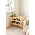 Stojak drewniany na butelki 3-poziomowy 50x32x40 cm – regał na wino