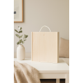 Skrzynka drewniana na wino 30x11x35 cm – pudełko na 3 butelki