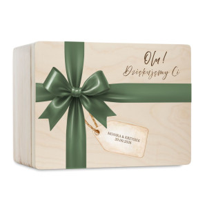 Personalizowana skrzynka prezentowa 40x30 cm – elegancki prezent i pamiątka.