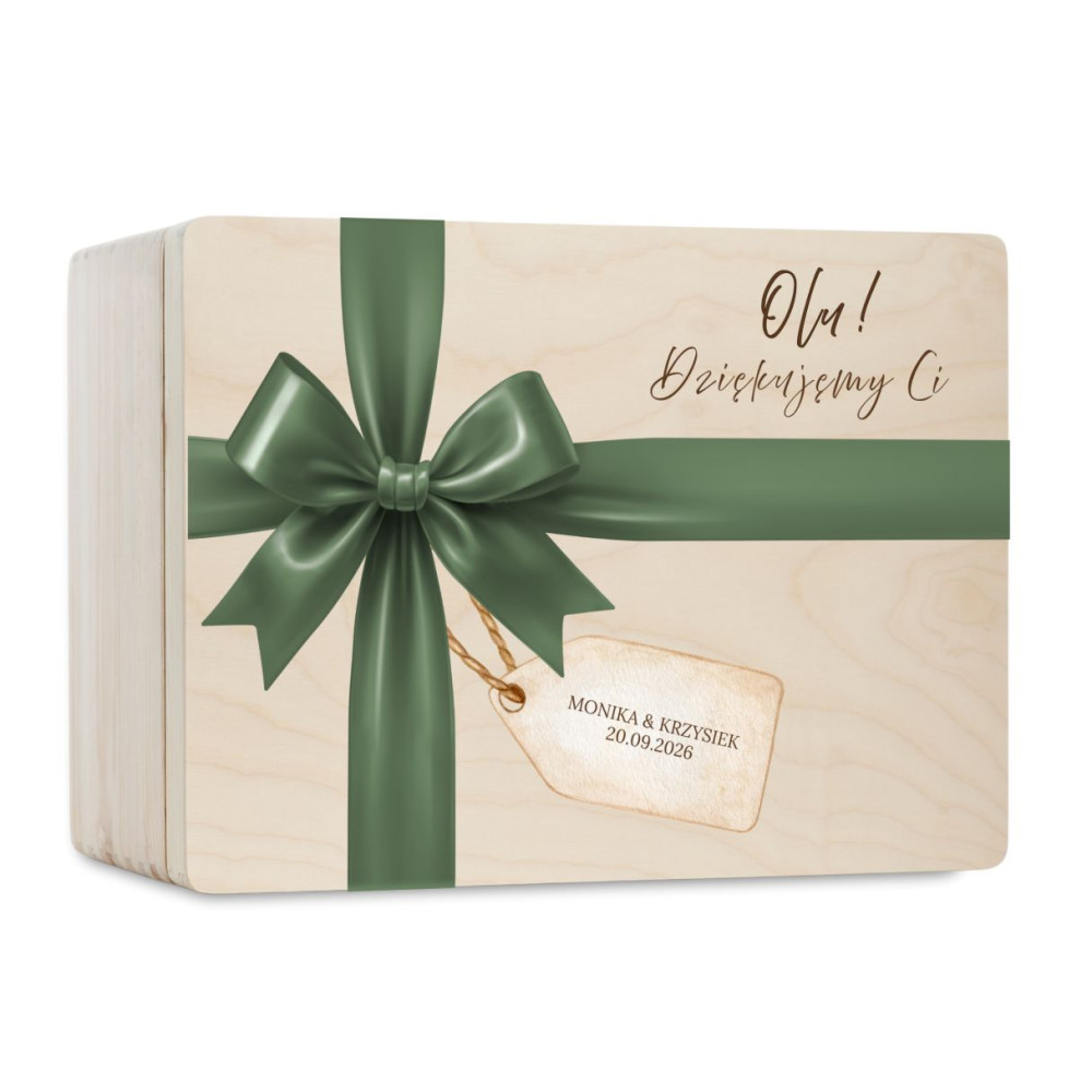 Personalizowana skrzynka prezentowa 40x30 cm – elegancki prezent i pamiątka.