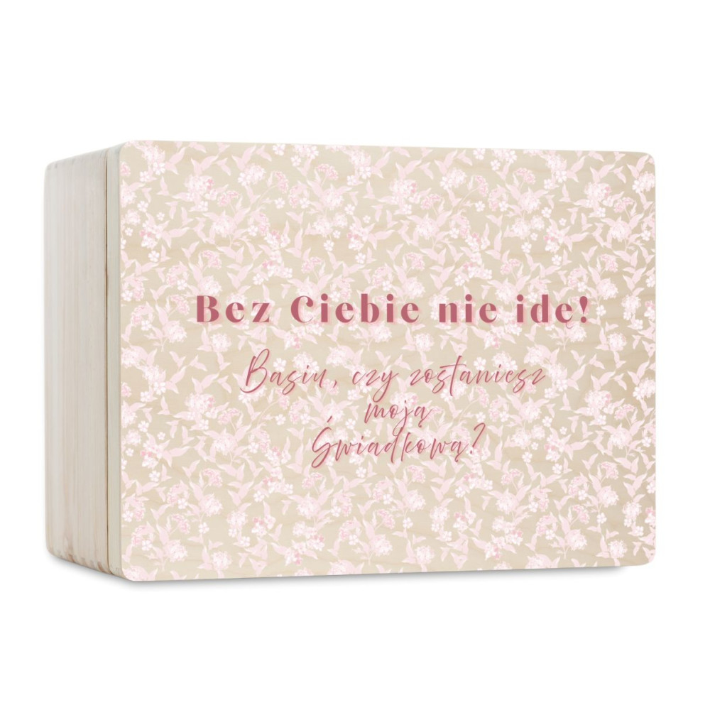Personalizowana skrzynka prezentowa 40x30 cm – elegancki prezent i pamiątka.