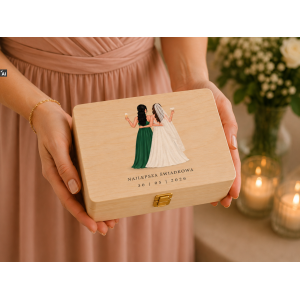 Personalizowana skrzynka prezentowa 20x15 cm – elegancki prezent i pamiątka.