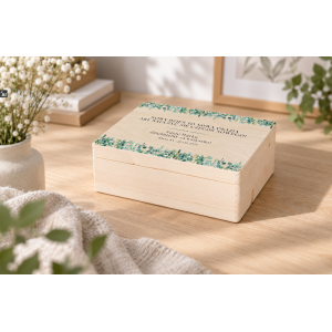 Personalizowane pudełko na Dzień Nauczyciela z nadrukiem UV 40x30x13,5 cm - naturalne
