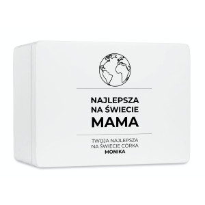 Pudełko na Dzień Matki Personalizowane Drewniane Pudełko Prezent dla Mamy z Nadrukiem UV
