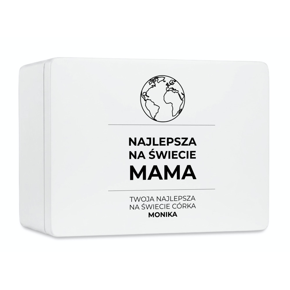 Pudełko na Dzień Matki Personalizowane Drewniane Pudełko Prezent dla Mamy z Nadrukiem UV