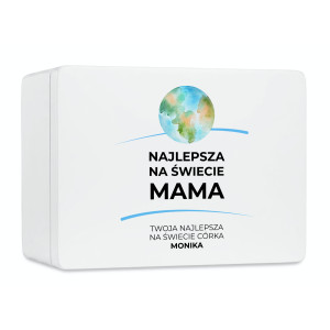 Pudełko na Dzień Matki Personalizowane Drewniane Pudełko Prezent dla Mamy z Nadrukiem UV