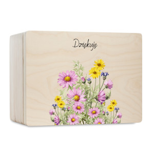 Pudełko na Dzień Matki Personalizowane Drewniane Pudełko Prezent dla Mamy z Nadrukiem UV