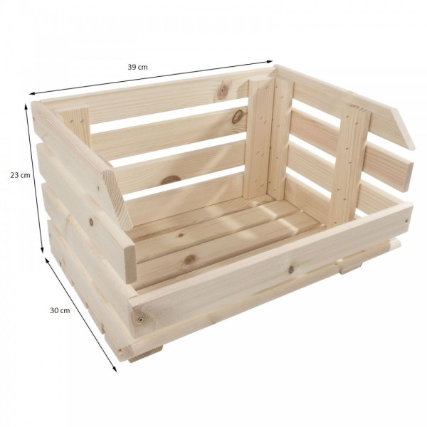 Warzywniak drewniany 39x30x75 cm na kółkach
