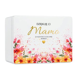 Pudełko na Dzień Matki Personalizowane Drewniane Pudełko Prezent dla Mamy z Nadrukiem UV
