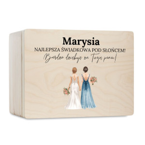 Personalizowana skrzynka prezentowa 40x30 cm – elegancki prezent i pamiątka.