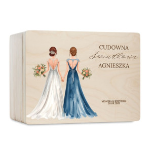 Personalizowana skrzynka prezentowa 40x30 cm – elegancki prezent i pamiątka.