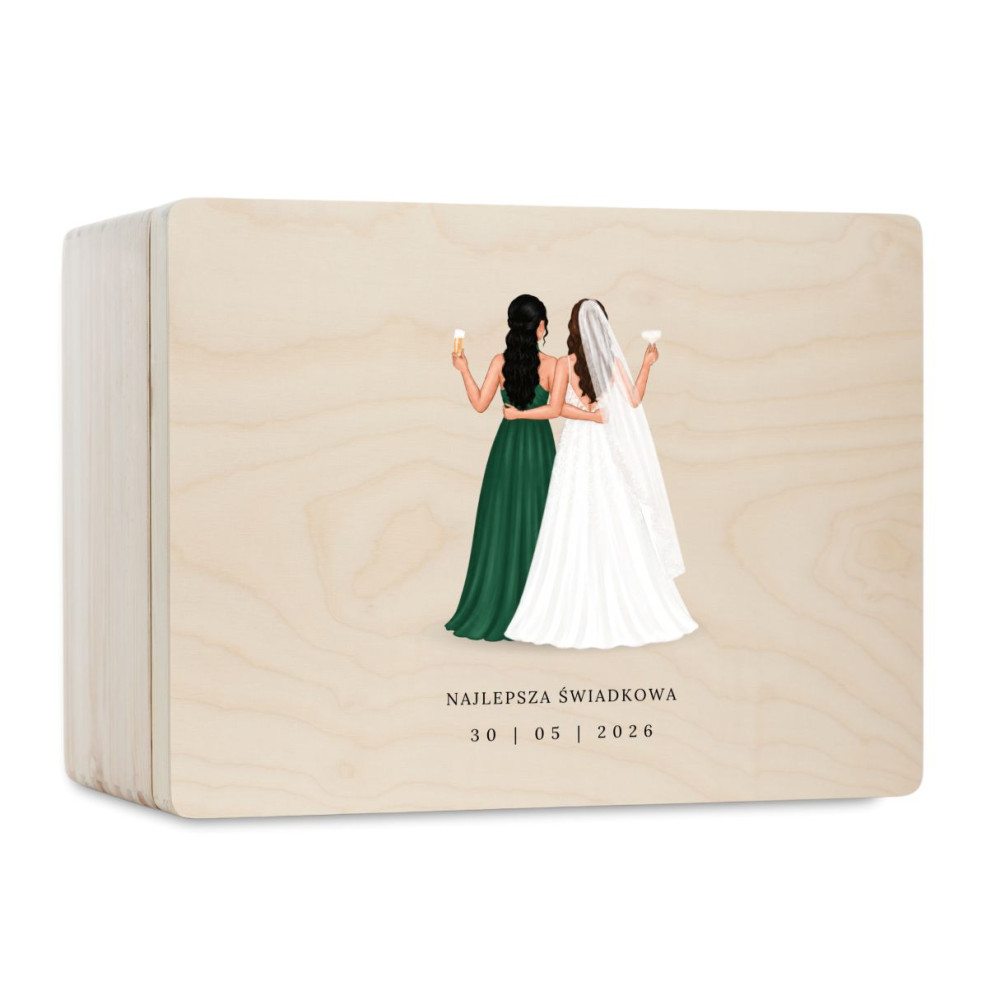 Personalizowana skrzynka prezentowa 40x30 cm – elegancki prezent i pamiątka.