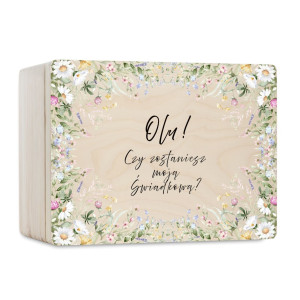 Personalizowana skrzynka prezentowa 40x30 cm – elegancki prezent i pamiątka.