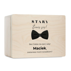 Personalizowana skrzynka prezentowa 40x30 cm – elegancki prezent i pamiątka.