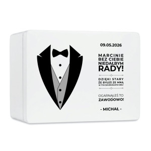 Personalizowana skrzynka prezentowa 40x30 cm – elegancki prezent i pamiątka.