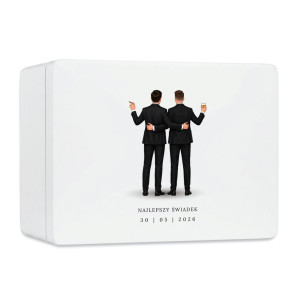 Personalizowana skrzynka prezentowa 40x30 cm – elegancki prezent i pamiątka.