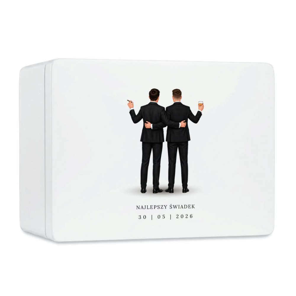 Personalizowana skrzynka prezentowa 40x30 cm – elegancki prezent i pamiątka.