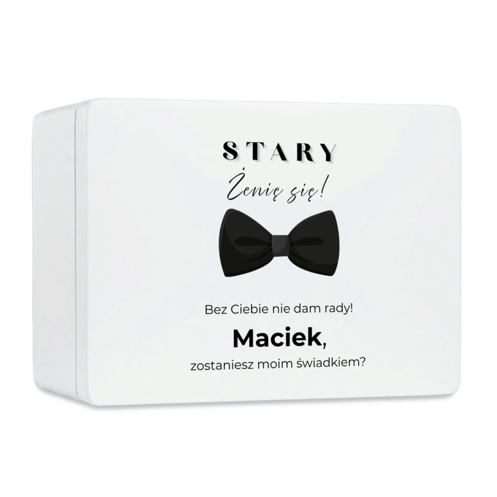 Personalizowana skrzynka prezentowa 40x30 cm – elegancki prezent i pamiątka.