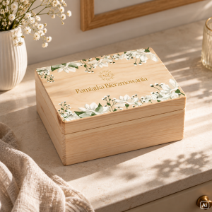 Personalizowane pudełko prezentowe na Bierzmowanie 30x20x13,5 cm