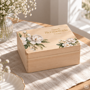 Personalizowane pudełko prezentowe na Bierzmowanie 30x20x13,5 cm
