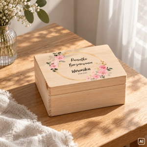 Personalizowane pudełko prezentowe na Bierzmowanie 30x20x13,5 cm