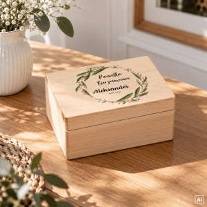 Personalizowane pudełko prezentowe na Bierzmowanie 30x20x13,5 cm