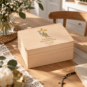 Personalizowane pudełko prezentowe na Bierzmowanie 30x20x13,5 cm