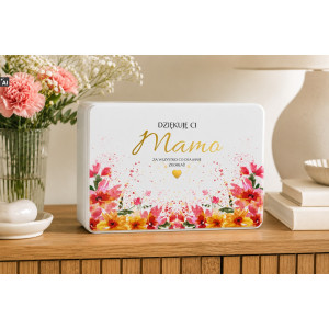 Pudełko na Dzień Matki Personalizowane Drewniane Pudełko Prezent dla Mamy z Nadrukiem UV