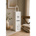 Personalizowana skrzynka drewniana na wino z nadrukiem UV 10x11x35cm