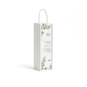 Personalizowana skrzynka drewniana na wino z nadrukiem UV 10x11x35cm