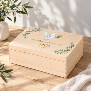 Personalizowane pudełko prezentowe na Bierzmowanie 40x30x13,5 cm