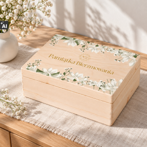 Personalizowane pudełko prezentowe na Bierzmowanie 40x30x13,5 cm