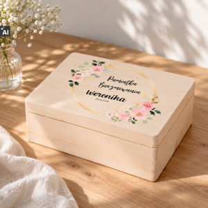 Personalizowane pudełko prezentowe na Bierzmowanie 40x30x13,5 cm