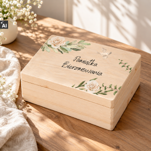 Personalizowane pudełko prezentowe na Bierzmowanie 40x30x13,5 cm