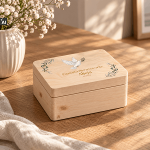 Personalizowane pudełko prezentowe na Bierzmowanie 20x15x10 cm