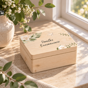 Personalizowane pudełko prezentowe na Bierzmowanie 20x15x10 cm