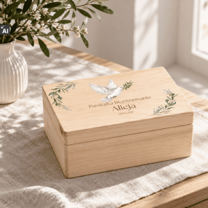 Personalizowane pudełko prezentowe na Bierzmowanie 30x20x13,5 cm