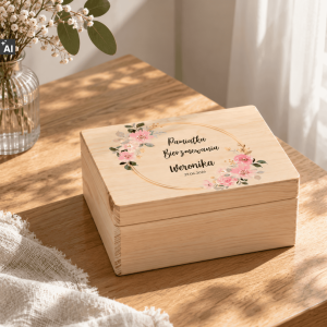 Personalizowane pudełko prezentowe na Bierzmowanie 30x20x13,5 cm
