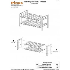 Półka na buty drewniana 70x26x40 cm Szara