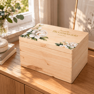 Personalizowane pudełko prezentowe na Bierzmowanie 40x30x23 cm