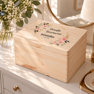 Personalizowane pudełko prezentowe na Bierzmowanie 40x30x23 cm