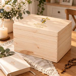 Personalizowane pudełko prezentowe na Bierzmowanie 40x30x23 cm
