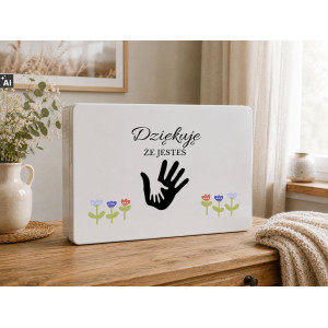 Pudełko na Dzień Ojca Personalizowane Drewniane Pudełko Prezent dla Ojca z Nadrukiem UV