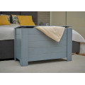 Kufer drewniany 77x40x50 cm Silver grey